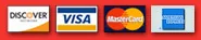 We accept Discover, Visa, MasterCard, and American Express