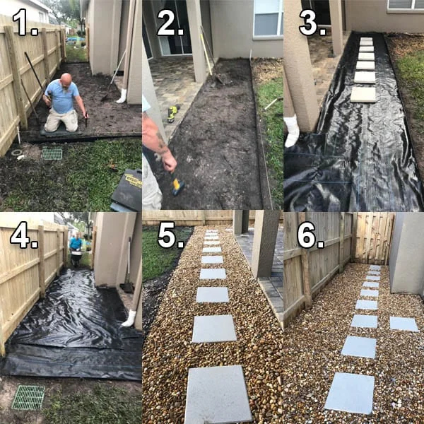 hardscape progression